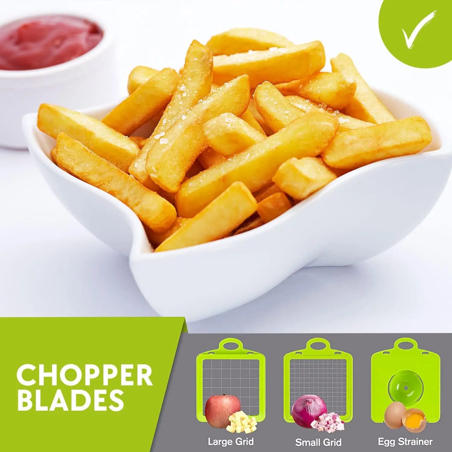 16 IN1 Mandoline Slicer Veggie Food Chopper Vegetable Cutter Tomato Carrot Grater Cheese French Onion Shredders Kitchen Tool