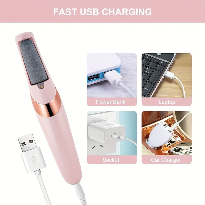 Flawless Pedi est un appareil rechargeable pour éliminer et lisser sans douleur