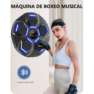 Machine de boxe musicale avec luvas