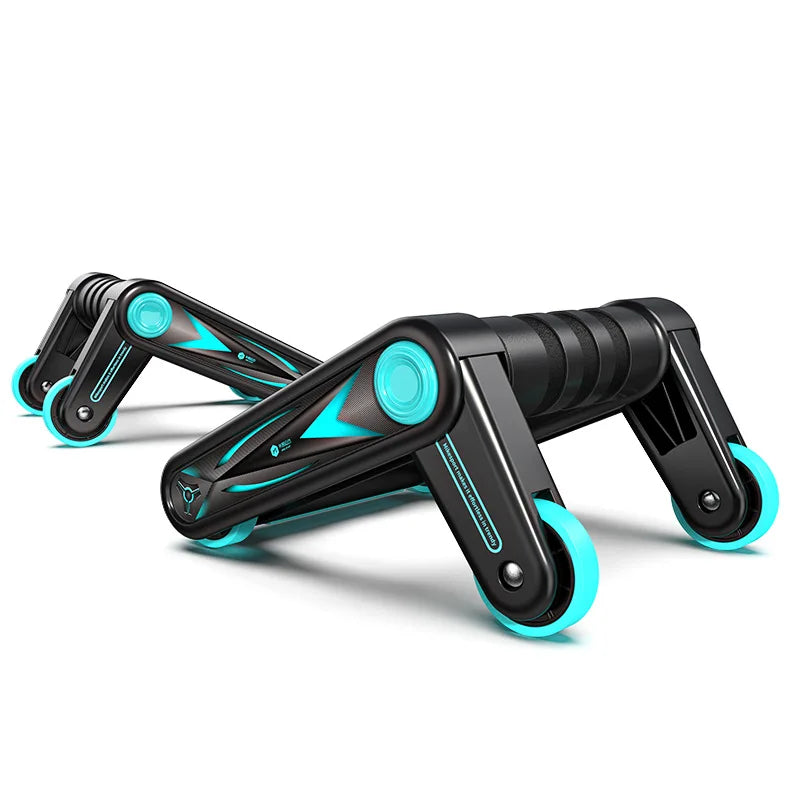 Foldable abdominal roller for men's fitness equipment abdominal roller for women's push ups home fitness