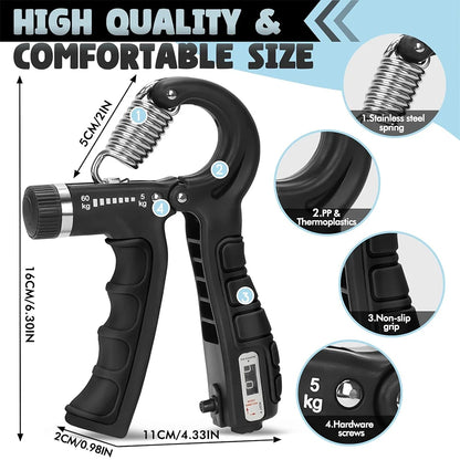 PowerGrip™ - Pince Réglable de Renforcement Musculaire