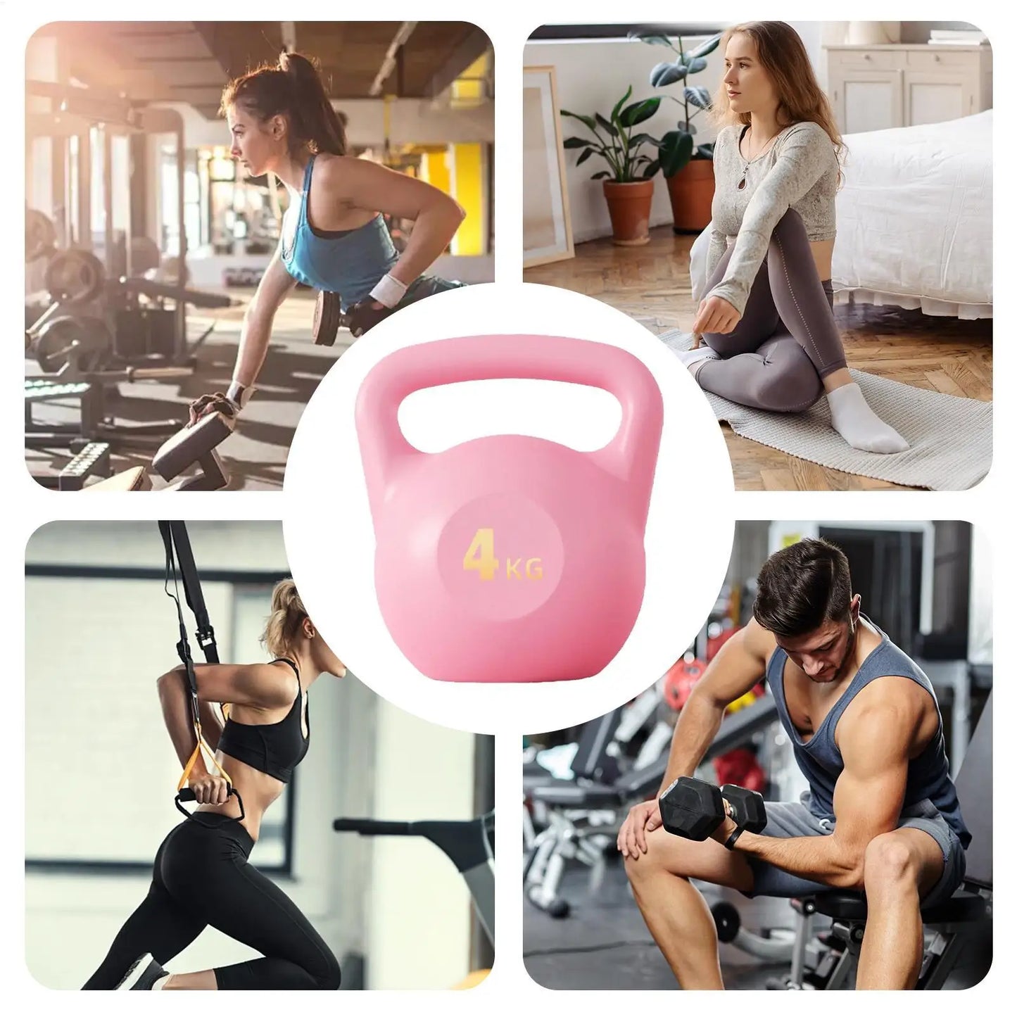 Fitness Kettlebell Exercise Kettlebell Grip And Strength Training Kettlebells For Dumbbell Weights Exercises Gym Fitness Full