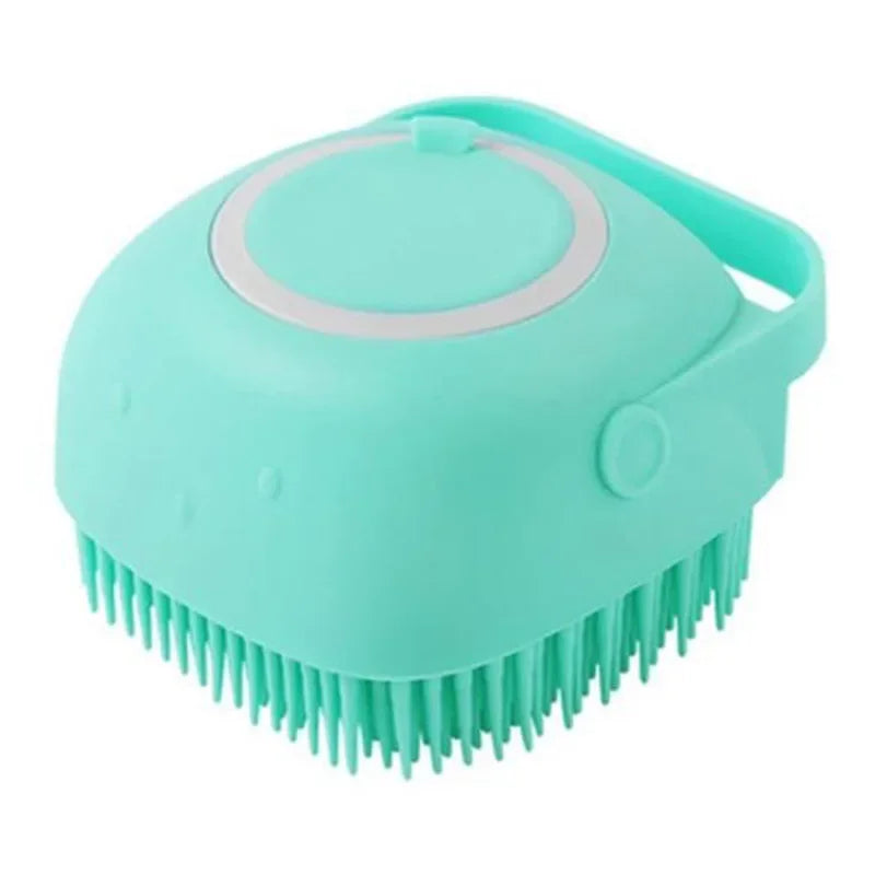 Pet Bathing Brush Soft Silicone Massager Shower Gel Bathing Brush Clean Tools Comb Puppy Big Dog Cat Cleaning Grooming Supplies
