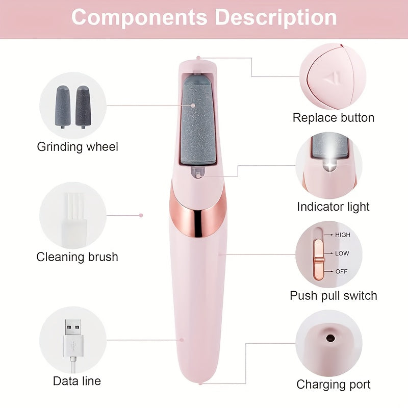 Flawless Pedi est un appareil rechargeable pour éliminer et lisser sans douleur