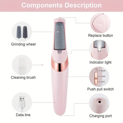 Flawless Pedi est un appareil rechargeable pour éliminer et lisser sans douleur